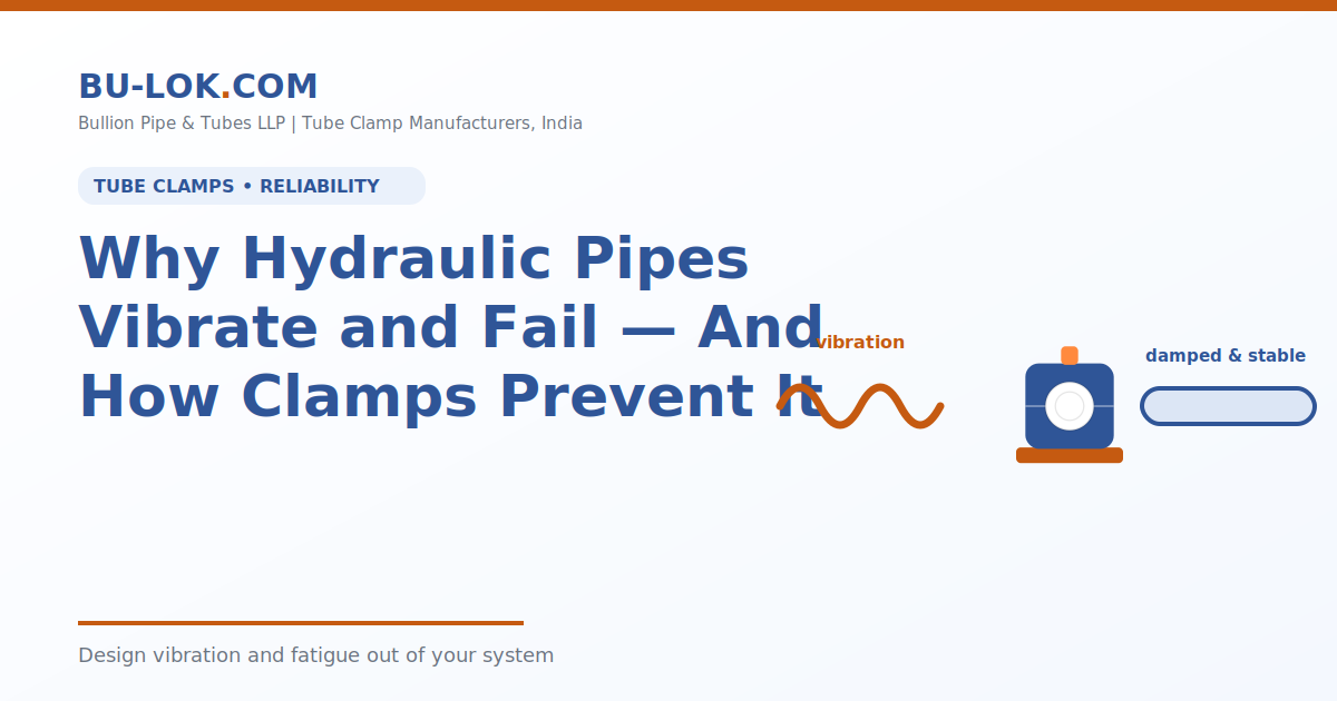 Why Hydraulic Pipes Vibrate and Fail - And How the Right Clamp Prevents It?